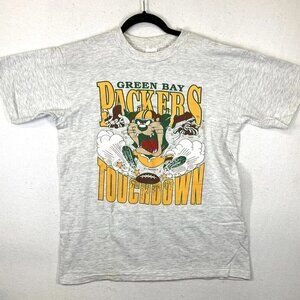 Rare Vintage 1990s Green Bay Packers x Looney Tunes Taz T-Shirt